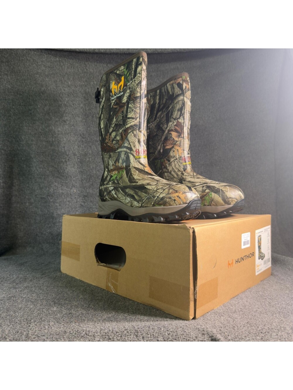 Hunthor Hunting Boots Mens Size 8 Camo Waterproof Insulated 800g CA006-008-013